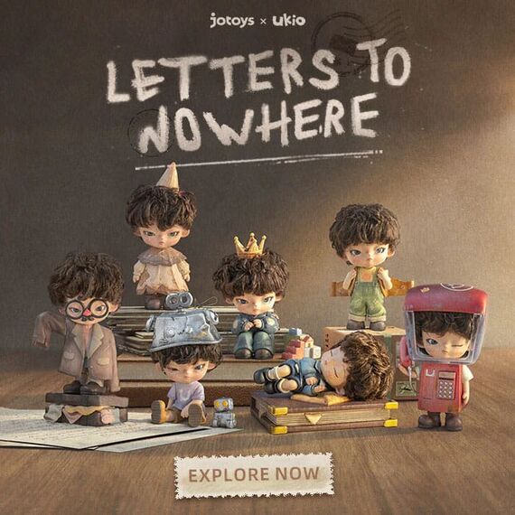 Ukio Letters to nowhere Series Blind Box figure 8 cm Display (6)