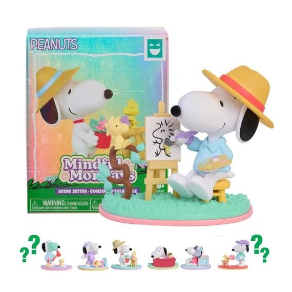 Peanuts Happy Haul Mini Figures Blind Box Snoopy Moody Mondays (8)