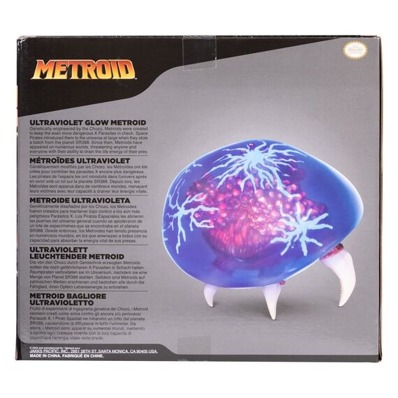 World of Nintendo Metroid Prime Actionfigure Metroid Ultraviolet Glow 15 cm