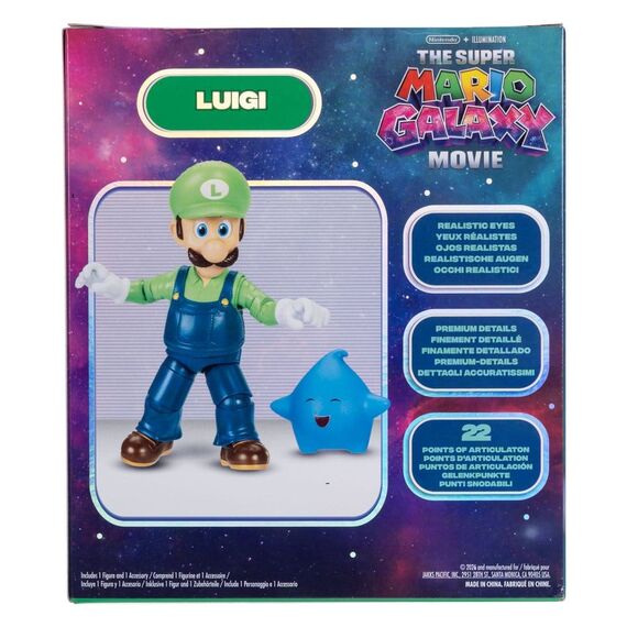 The Super Mario Galaxy Movie Action Figure Luigi 13 cm
