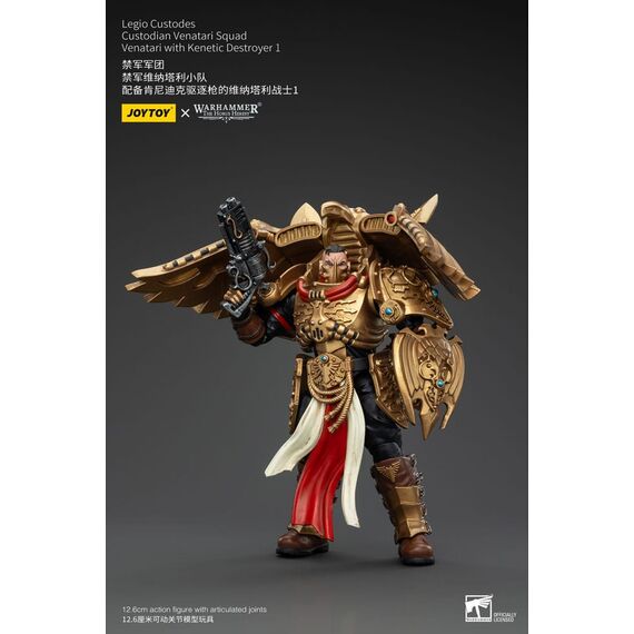 Warhammer The Horus Heresy Action Figure 1/18 Legio Custodes Custodian Venatari Squad Venatari with Kenetic Destroyer 1 13 cm
