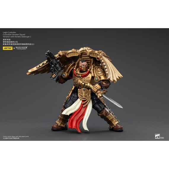 Warhammer The Horus Heresy Action Figure 1/18 Legio Custodes Custodian Venatari Squad Venatari with Kenetic Destroyer 1 13 cm