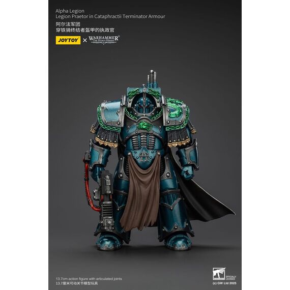 Warhammer The Horus Heresy Action Figure Alpha Legion Legion Praetor in Cataphractii Terminator Armour 18 cm