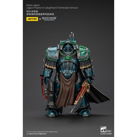 Warhammer The Horus Heresy Action Figure Alpha Legion Legion Praetor in Cataphractii Terminator Armour 18 cm