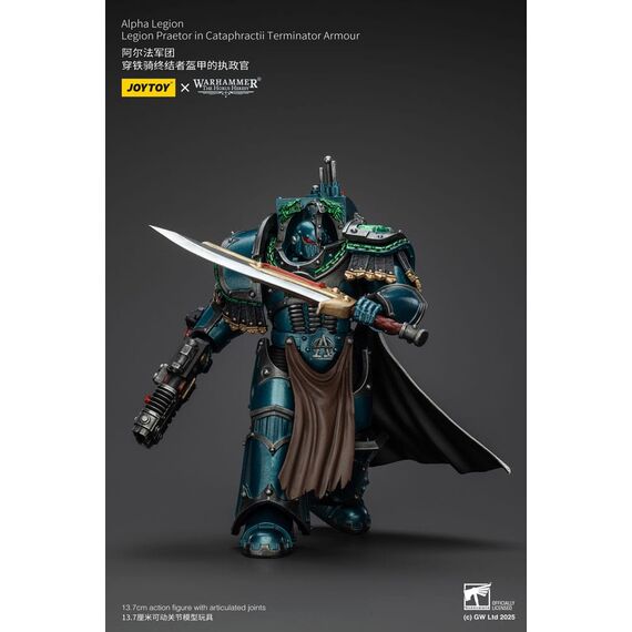Warhammer The Horus Heresy Action Figure Alpha Legion Legion Praetor in Cataphractii Terminator Armour 18 cm
