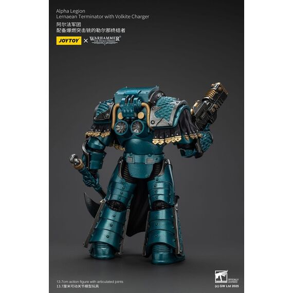 Warhammer The Horus Heresy Action Figure Alpha Legion Lernaean Terminator with Volkite Charger 20 cm