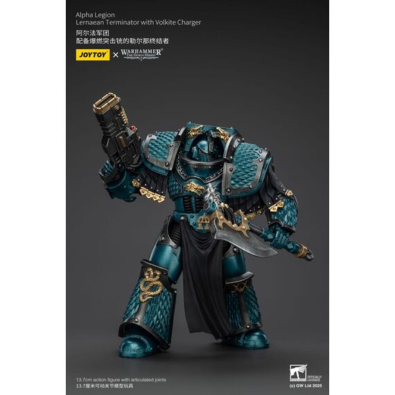 Warhammer The Horus Heresy Action Figure Alpha Legion Lernaean Terminator with Volkite Charger 20 cm