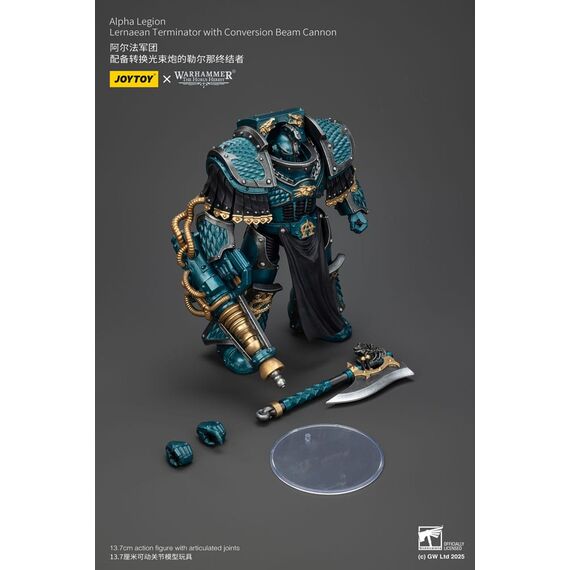 Warhammer The Horus Heresy Action Figure Alpha Legion Lernaean Terminator with Conversion Beam Cannon 20 cm