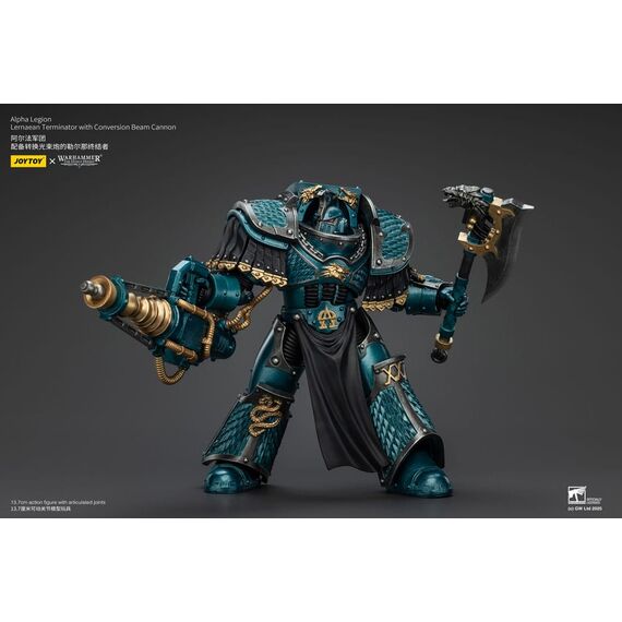 Warhammer The Horus Heresy Action Figure Alpha Legion Lernaean Terminator with Conversion Beam Cannon 20 cm