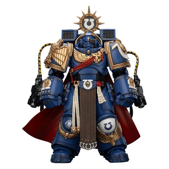 Warhammer 40k Action Figure Ultramarines Marneus Calgar Chapter Master with MKX Gravis Armour and Gauntlets of Ultramar 20 cm