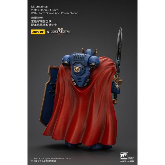 Warhammer 40k Action Figure Ultramarines Victrix Honour Guardwith Storm Shield And Power Sword 20 cm