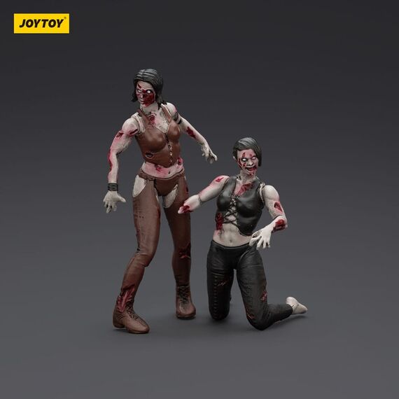 Zombie Dark Source Action Figures 2-Pack Female wrestlers 8 cm