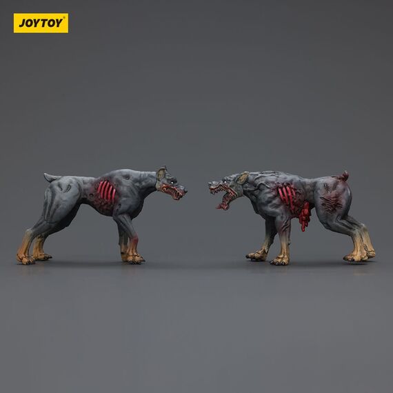 Zombie Dark Source Action Figures 2-Pack Police Dogs 8 cm
