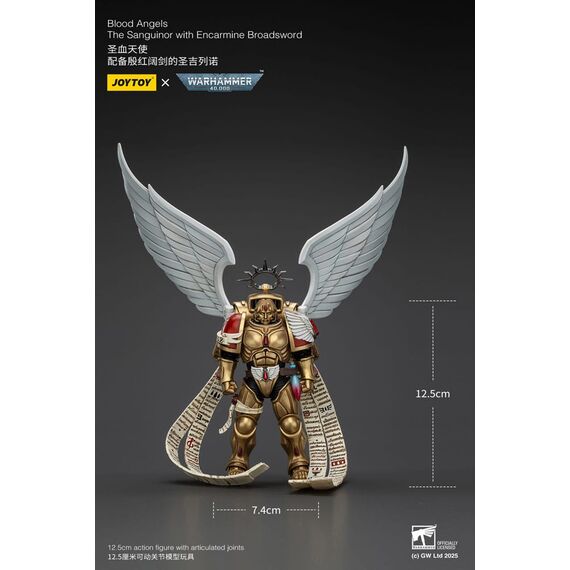 Warhammer 40,000 Action Figure 1/18 Blood Angels The Sanguinor with Encarmine Broadsword 12 cm