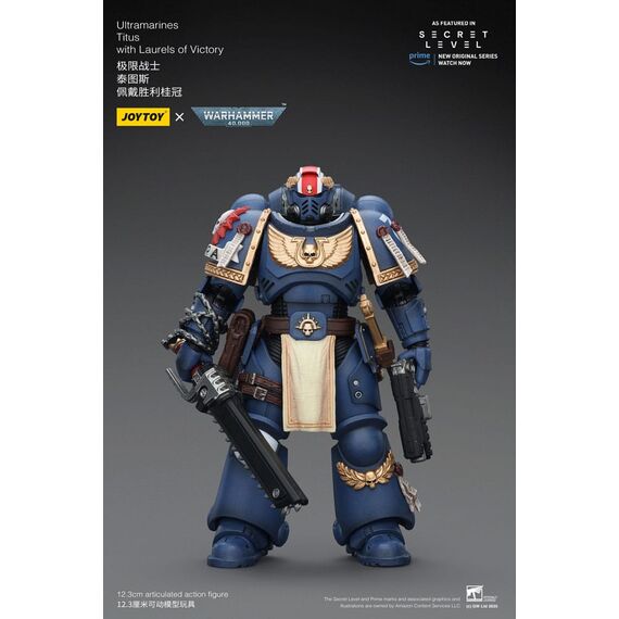 Warhammer 40,000 Action Figure Ultramarines Titus with Laurels of Victory 13 cm