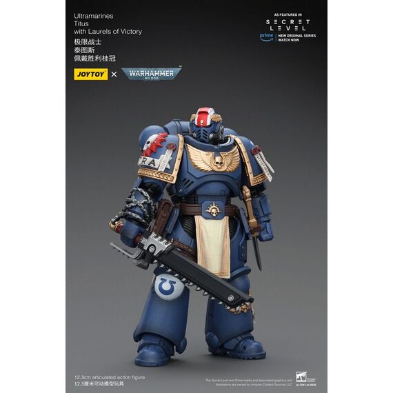 Warhammer 40,000 Action Figure Ultramarines Titus with Laurels of Victory 13 cm