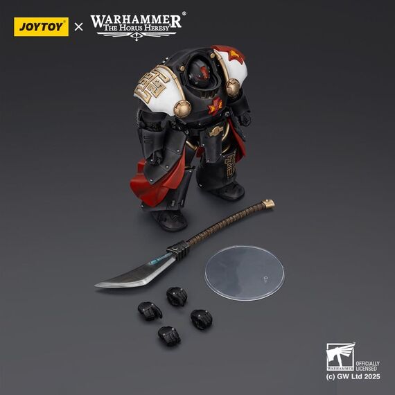 Warhammer The Horus Heresy Action Figure White Scars Ebon Keshig Terminator 2 with Power Glaive 13 cm