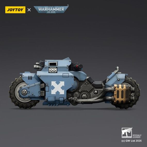 Warhammer 40,000 Raider-pattern Combat Bike Space Wolves with twin-linked bolt rifles 22 cm