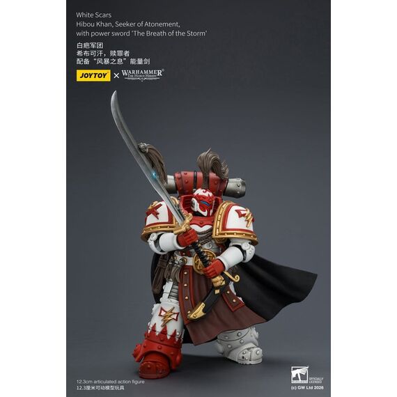 Warhammer The Horus Heresy Action Figure White Scars Hibou Khan, Seeker of Atonement 12 cm