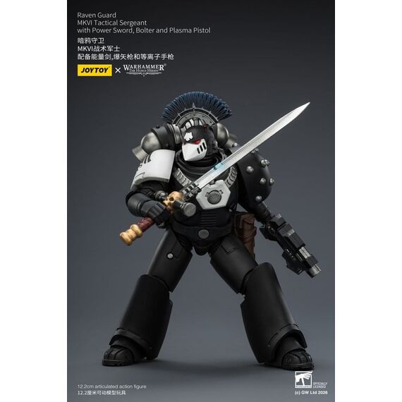 Warhammer 40,000 Action Figure Raven Guard MkVI Tactical Sergeant 12 cm