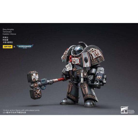 Warhammer 40k Action Figure 1/18 Grey Knights Terminator Caddon Vibova 13 cm