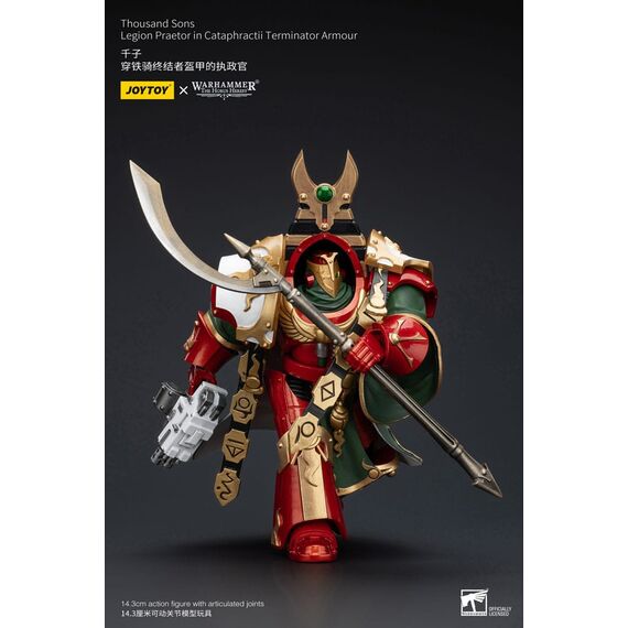 Warhammer The Horus Heresy Action Figure 1/18 Thousand sons Legion Praetor in Cataphractii Terminator Armour 12 cm