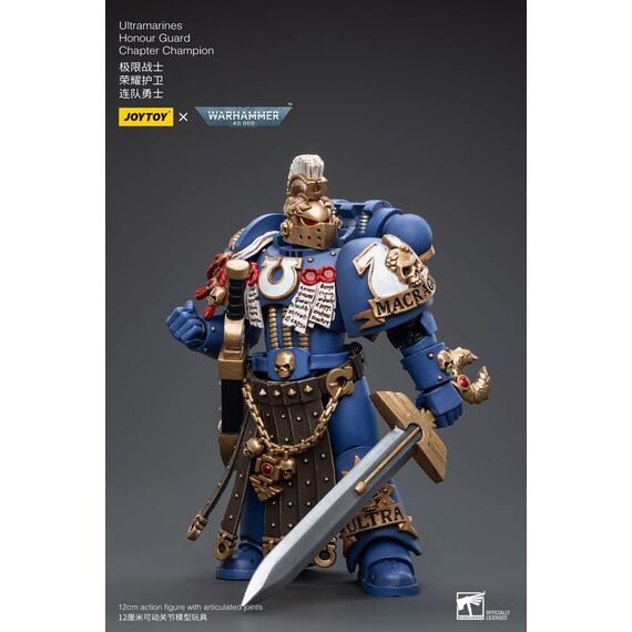 Warhammer 40k Action Figure 1/18 Ultramarines Honour Guard Chapter Champion 12 cm
