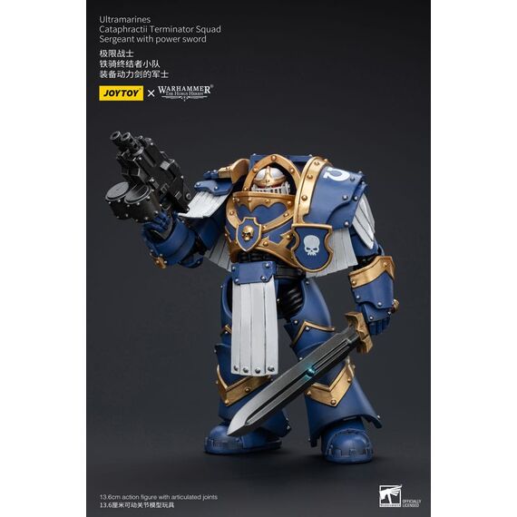 Warhammer The Horus Heresy Action Figure 1/18 Ultramarines Cataphractii Terminator Squad Sergeant with Power Sword 14 cm