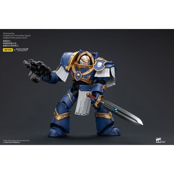 Warhammer The Horus Heresy Action Figure 1/18 Ultramarines Cataphractii Terminator Squad Sergeant with Power Sword 14 cm
