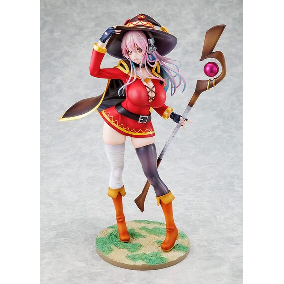 Super Sonico x Konosuba PVC Statue 1/7 Super Sonico Megumin collaboration Ver. 25 cm