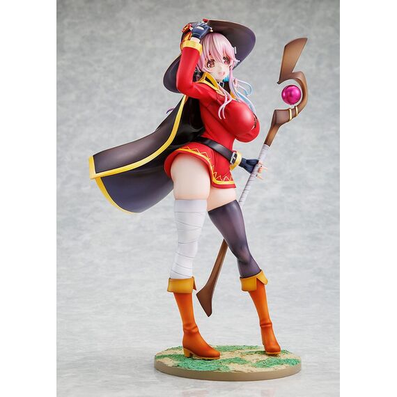 Super Sonico x Konosuba PVC Statue 1/7 Super Sonico Megumin collaboration Ver. 25 cm