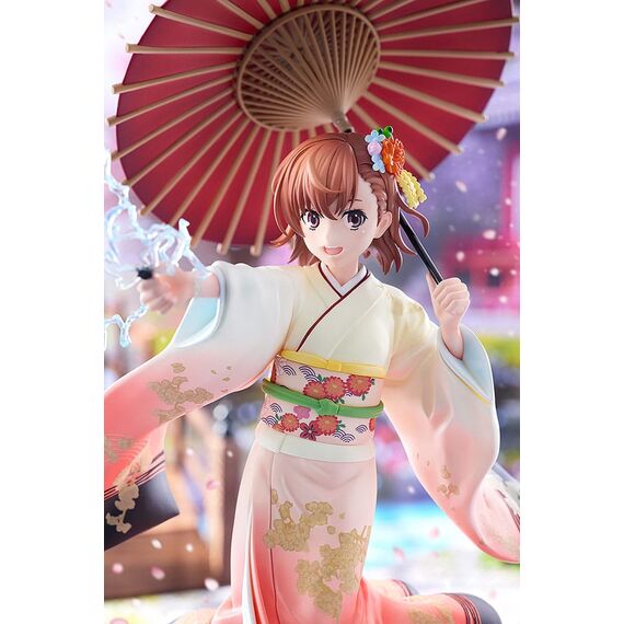 A Certain Scientific Railgun T Statue 1/7 Mikoto Misaka Furisode Kimono Ver. 28 cm