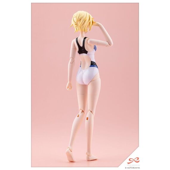 Sousaishojoteien Plastic Model 1/10 Rui Saotome Touou High School Competitive Swimsuit Dreaming Style White Dolphin 16 cm