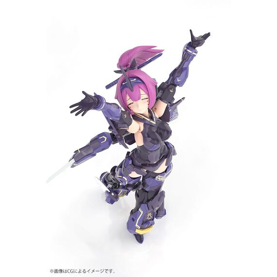 Megami Device Plastic Model Kit 1/1 Asra Archer Kizuna Shadow Edition Full Package 14 cm