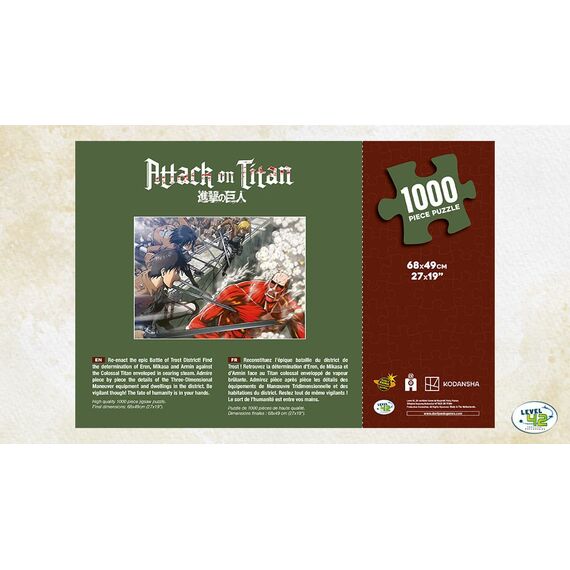 Attack on Titan Puzzle Fight (1000 pieces)
