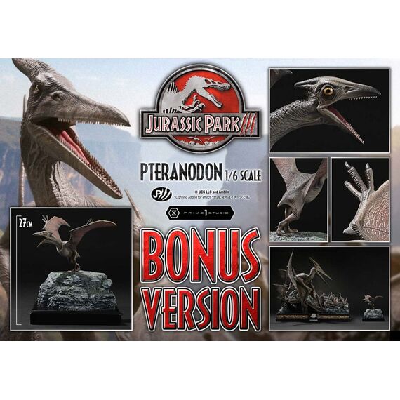 Jurassic Park III Legacy Museum Collection Statue 1/6 Pteranodon Bonus Version 68 cm