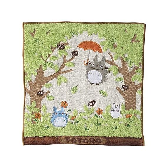 My Neighbor Totoro Mini Towel Shade of the Tree 25 x 25 cm