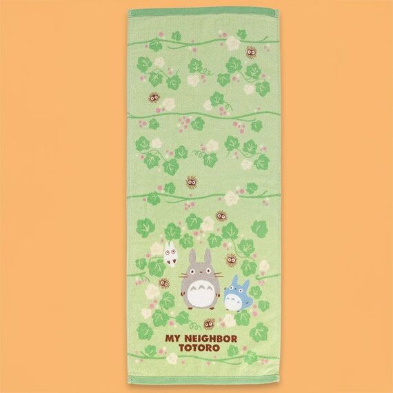 My Neighbor Totoro Natsu Towel Totoro Green Leaf 34 x 80 cm