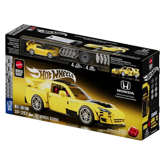 Hot Wheels Speed Series Mattel Brick Shop Building Set 1/32 '07 Honda S2000