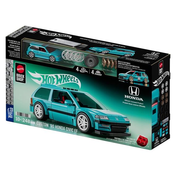 Hot Wheels Speed Series Mattel Brick Shop Building Set 1/32 Custom ’90 Honda Civic EF