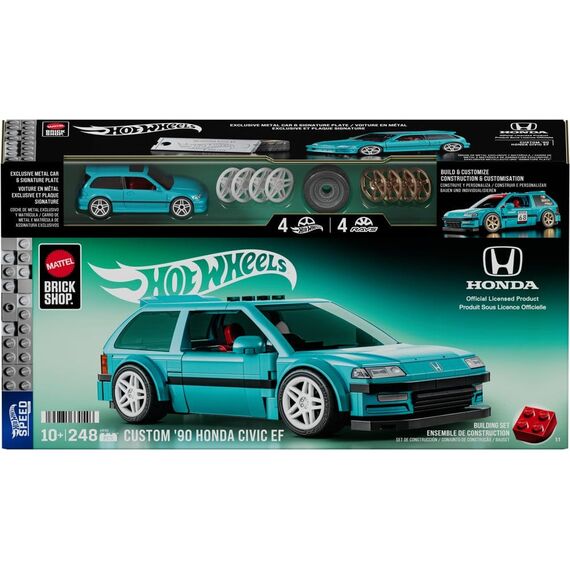 Hot Wheels Speed Series Mattel Brick Shop Building Set 1/32 Custom ’90 Honda Civic EF