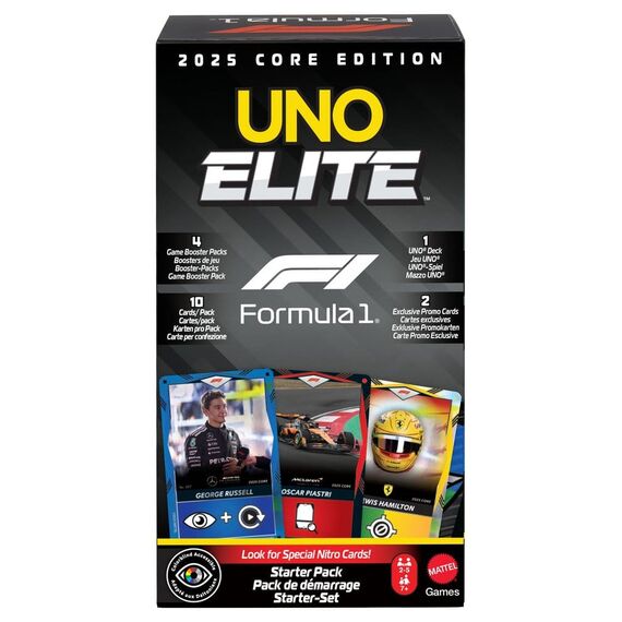Formula 1 UNO Card Game Elite F1 Starter-Set