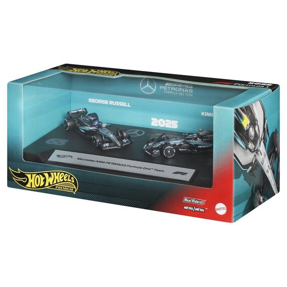 Formula 1 Hot Wheels Premium Die-Cast Vehicle 2-Pack 1:64 Team Mercedes-AMG PETRONAS