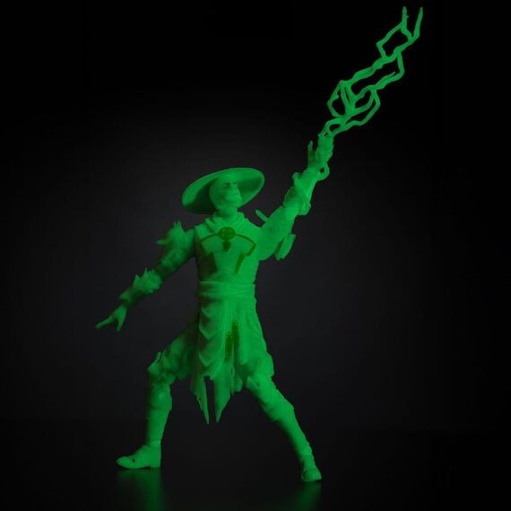 Mortal Kombat Action Figure Glow in the Dark Edition Raiden (Gold Label) 18 cm
