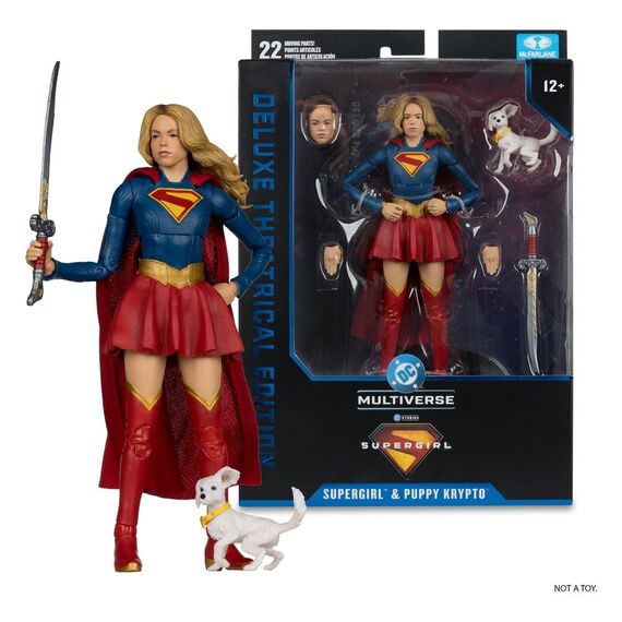 Supergirl (2026) DC Theatrical Deluxe Edition Action Figure Supergirl & Baby Krypto 17 cm