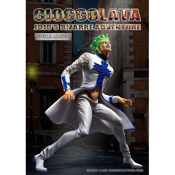 JoJo's Bizarre Adventure Part 5 Golden Wind Statue Legend PVC Statue Cioccolata 17 cm