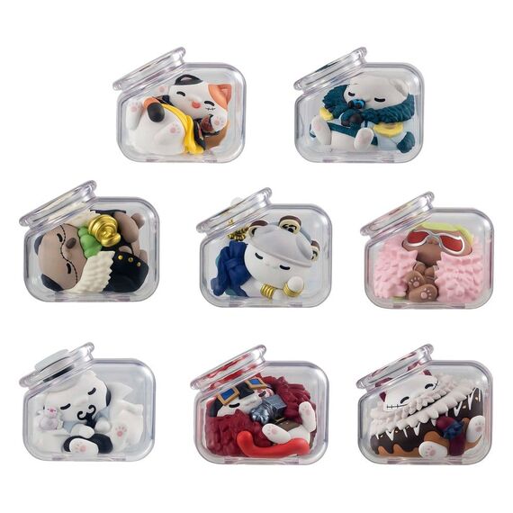 One Piece Mega Cat Project Mini Figures Good Night NyanPieceNyan! Ver. Luffy with rivals 6 cm Blind Box Assortment (8)