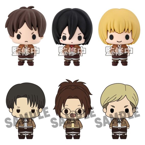 Attack on Titan Chokorin Collection Mini Figures 5 cm Blind Box Display (6)