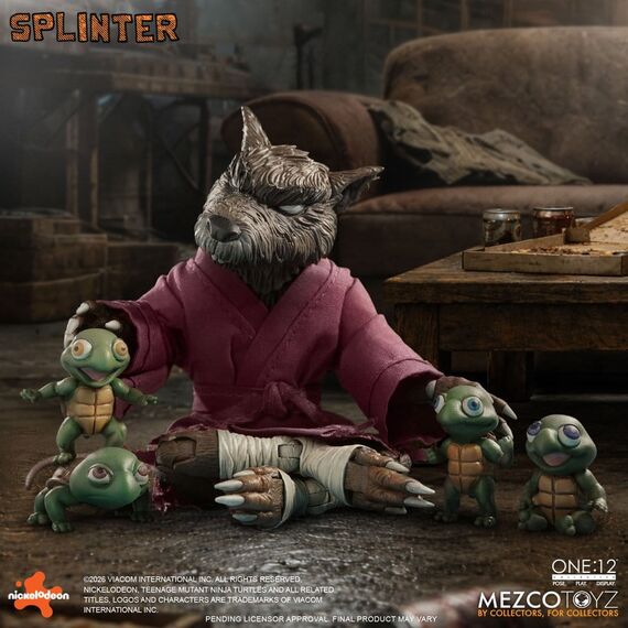 Teenage Mutant Ninja Turtles One:12 Collective Action Figure 1/12 Splinter 17 cm