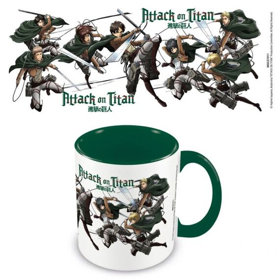 Attack on Titan Mug Characters Season 3 White